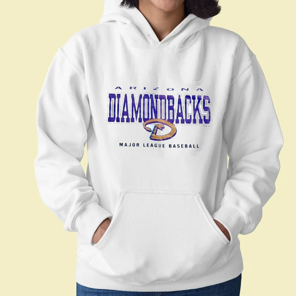 Vtg 2001 MLB Arizona Diamondbacks Dynasty Single Stitch Hoodie - Picture 1 of 3